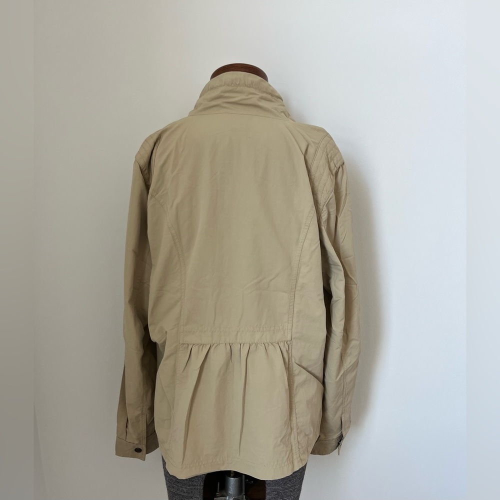Eddie Bauer Utility Safari Field Jacket Tan Women’s M Lightweight - Picture 4 of 8